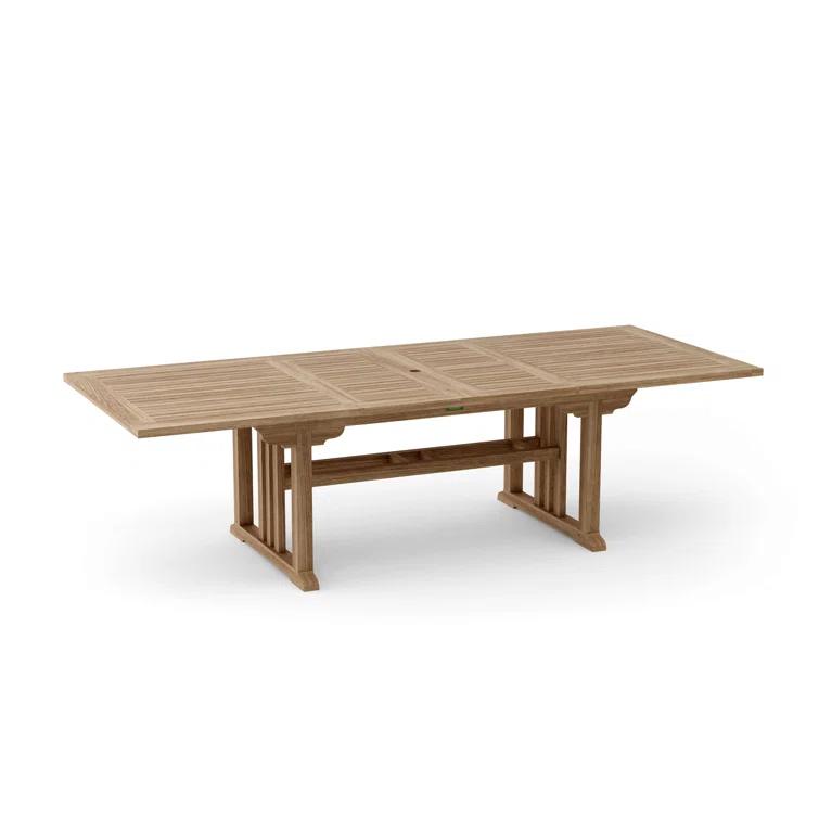 Anderson Teak  Sahara 106 in. Rectangular Double Extension Table