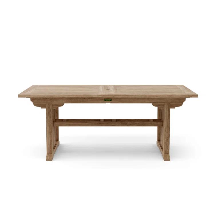 Anderson Teak  Sahara 106 in. Rectangular Double Extension Table