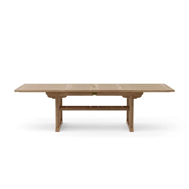 Anderson Teak  Sahara 106 in. Rectangular Double Extension Table