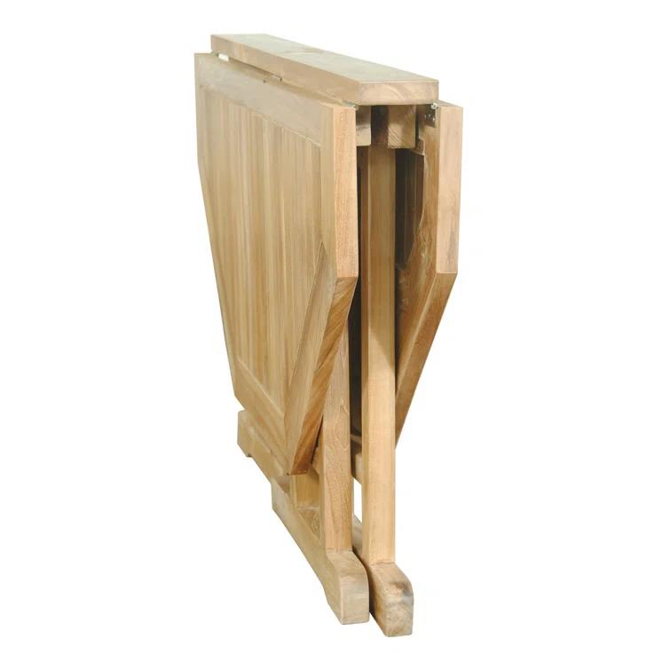 Anderson Teak  47 Inch Round Butterfly Folding Table - Brown - 47in. Diameter 29in.H