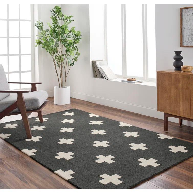Cavan Hand Tufted Wool Black Rug