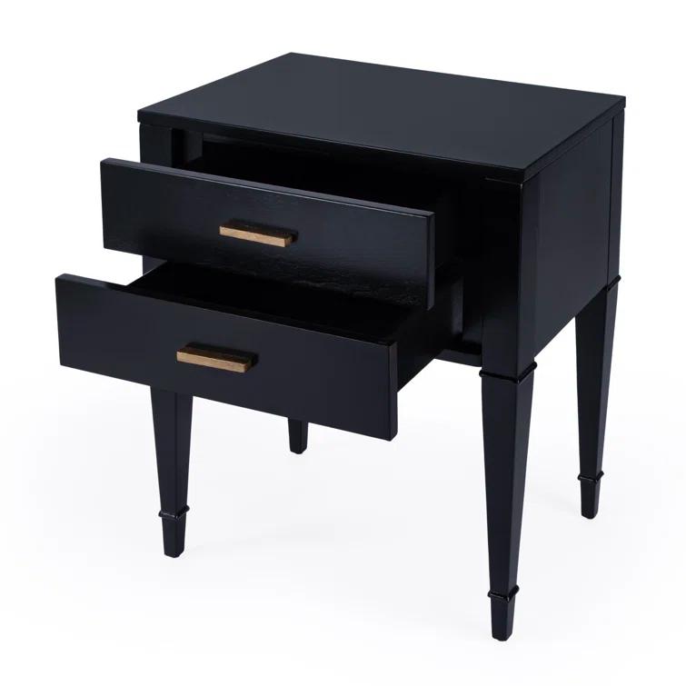 Butler Specialty Company Kai 2 Drawer End Table - Black Licorice