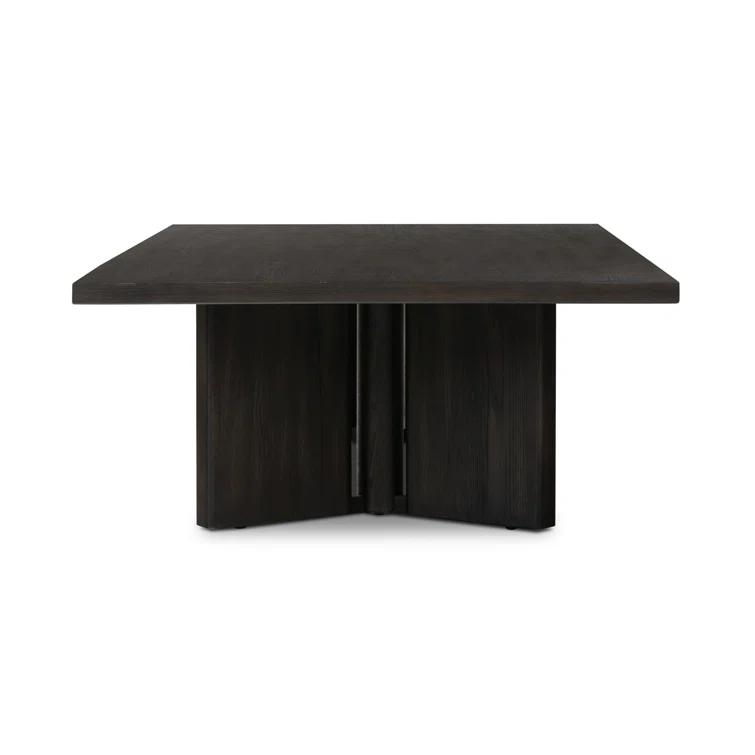 Huxley Smoked Black Veneer Rectangular Coffee Table with Storage