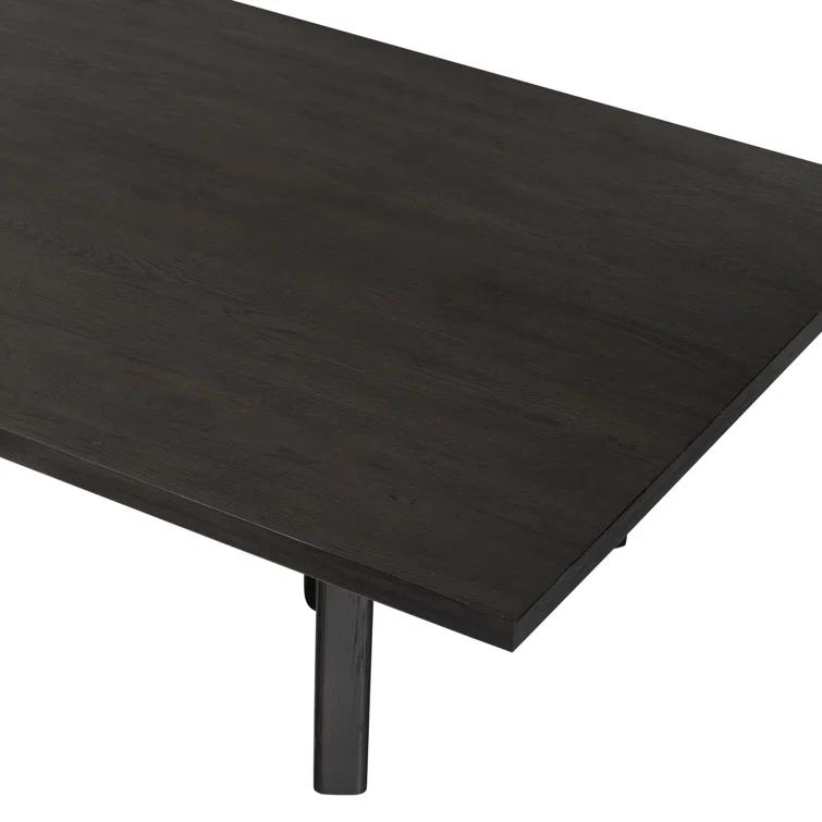 Huxley Smoked Black Veneer Rectangular Coffee Table with Storage