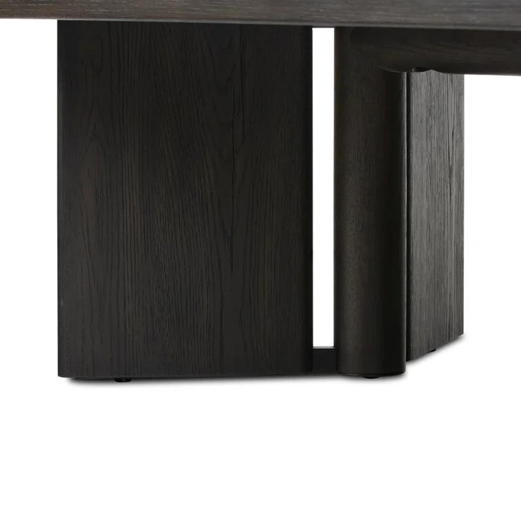 Huxley Smoked Black Veneer Rectangular Coffee Table with Storage