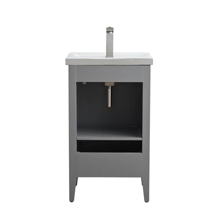 20'' Single Bathroom Vanity with Ceramic Top