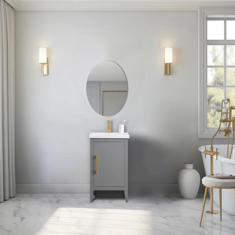 20'' Single Bathroom Vanity with Ceramic Top