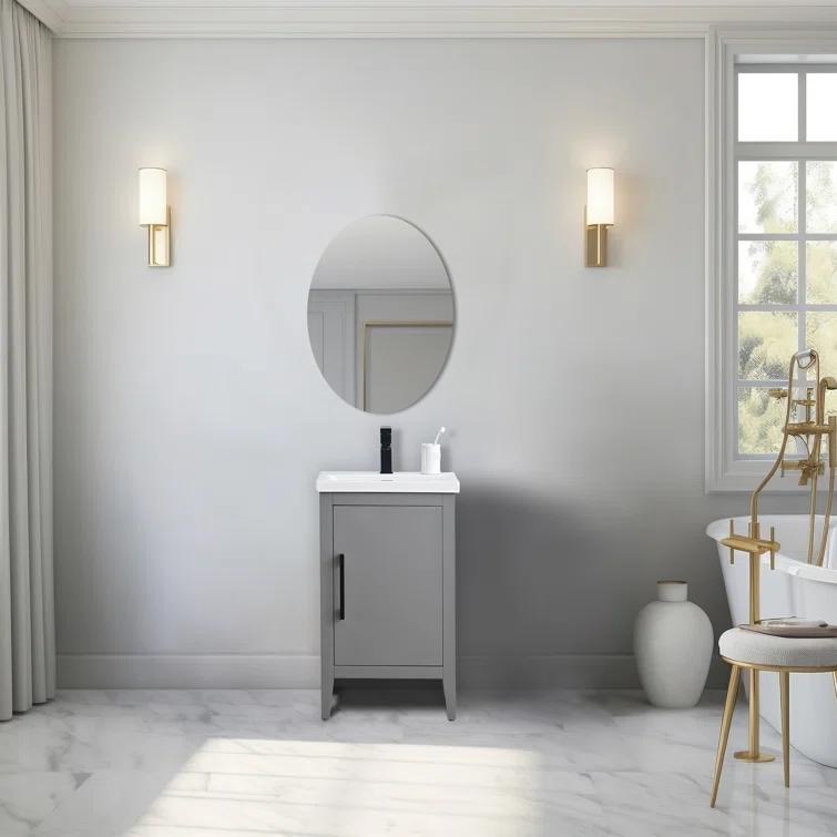 20'' Single Bathroom Vanity with Ceramic Top