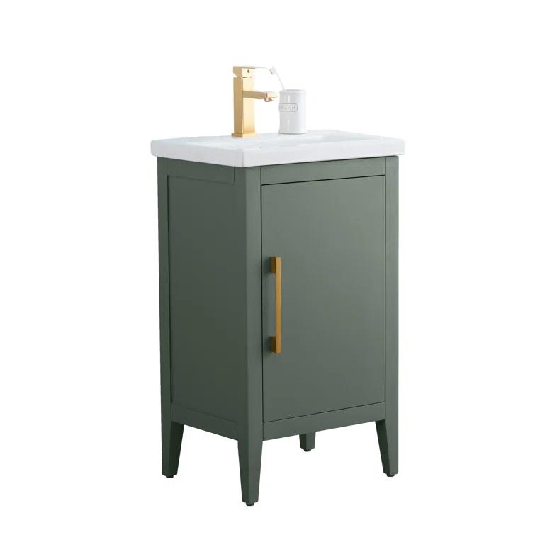 20'' Single Bathroom Vanity with Ceramic Top