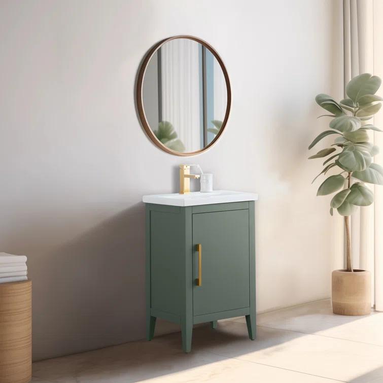 20'' Single Bathroom Vanity with Ceramic Top