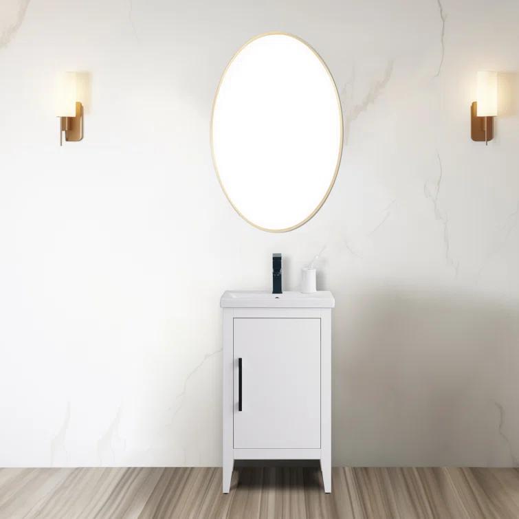 20'' Single Bathroom Vanity with Ceramic Top