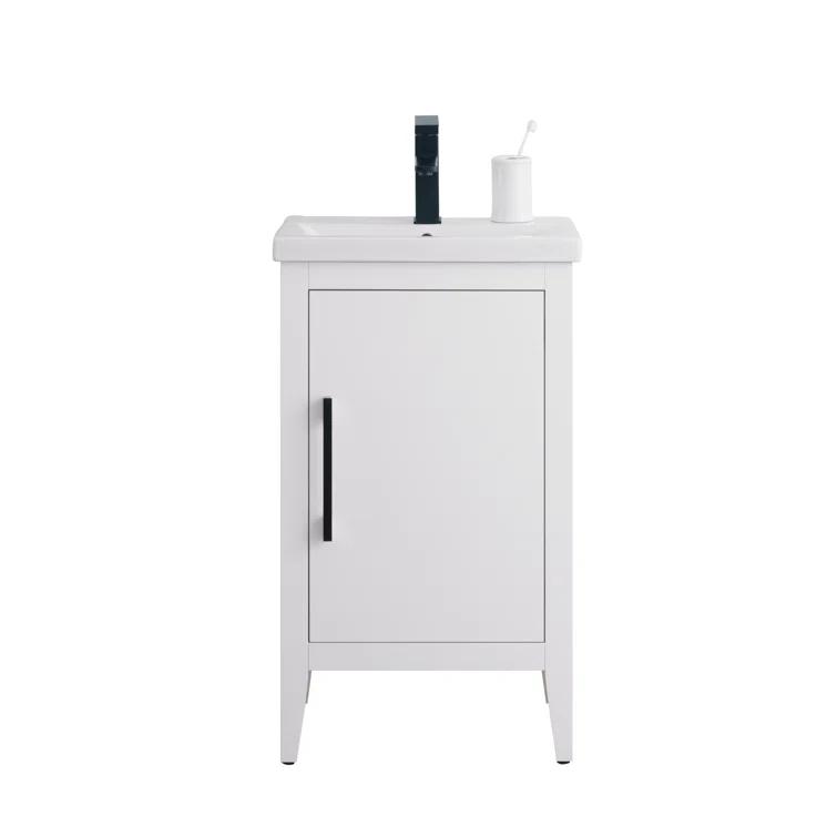 20'' Single Bathroom Vanity with Ceramic Top
