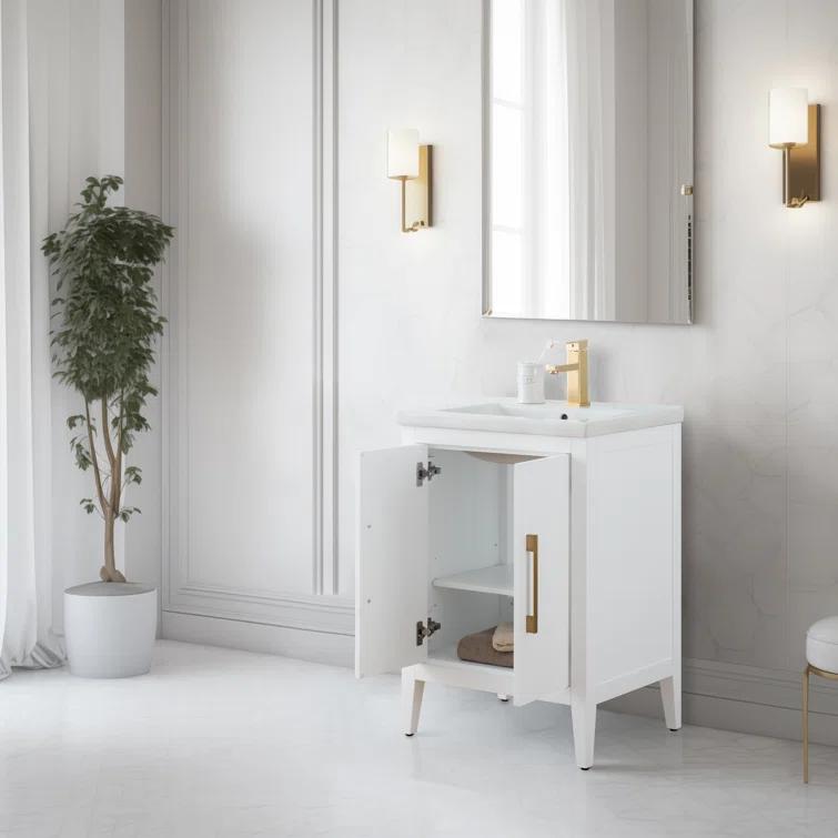 24" Single Bathroom Vanity Set