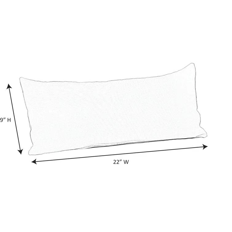 Casual Cushion Stripe Sunbrella Fabric Indoor/Outdoor Lumbar Pillow