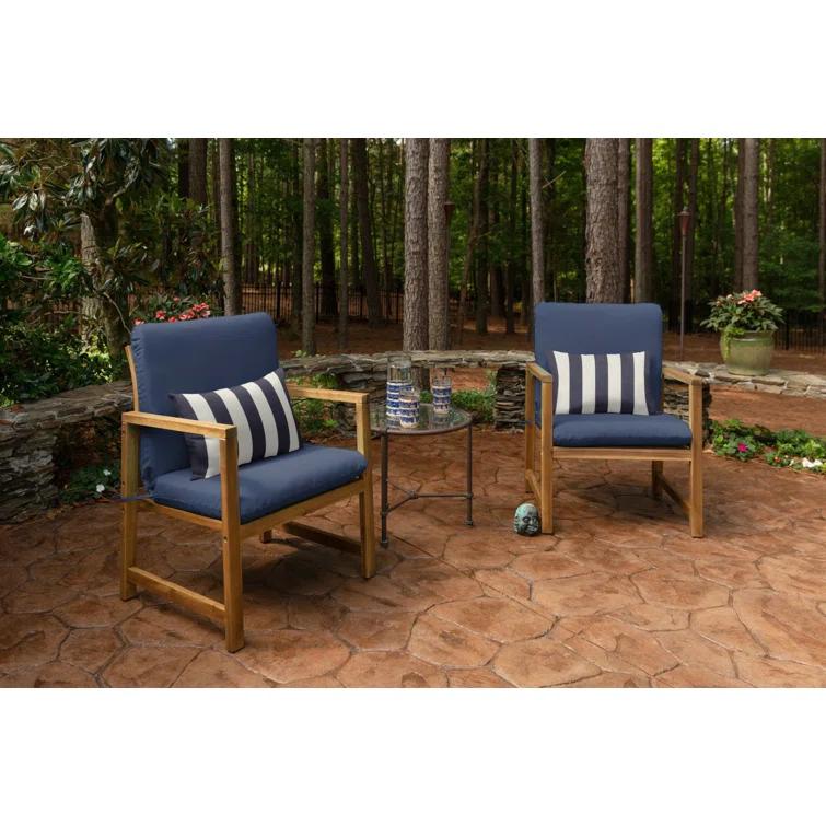 Casual Cushion Stripe Sunbrella Fabric Indoor/Outdoor Lumbar Pillow