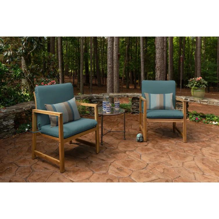 Striped Sunbrella® Indoor/Outdoor Reversible Throw Pillow
