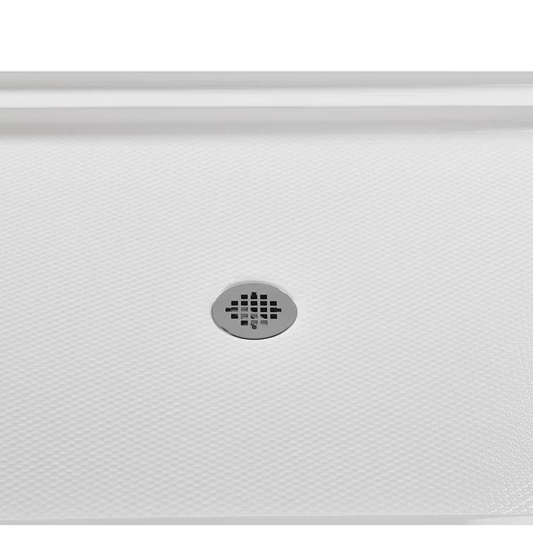 48" W x 36" D Rectangular Acrylic Shower Base, Drain Included