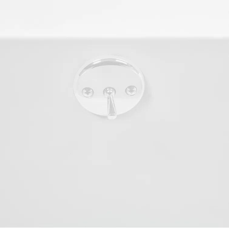 Streamline Bath 60" x 32" Acrylic Soaking Drop-In Bathtub, Drain Included N-4120-712-WH