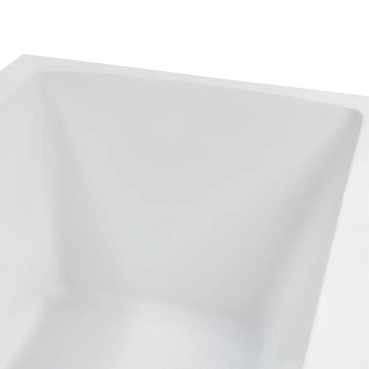 60'' x 32'' Acrylic Soaking Drop-In Bathtub, Drain Included