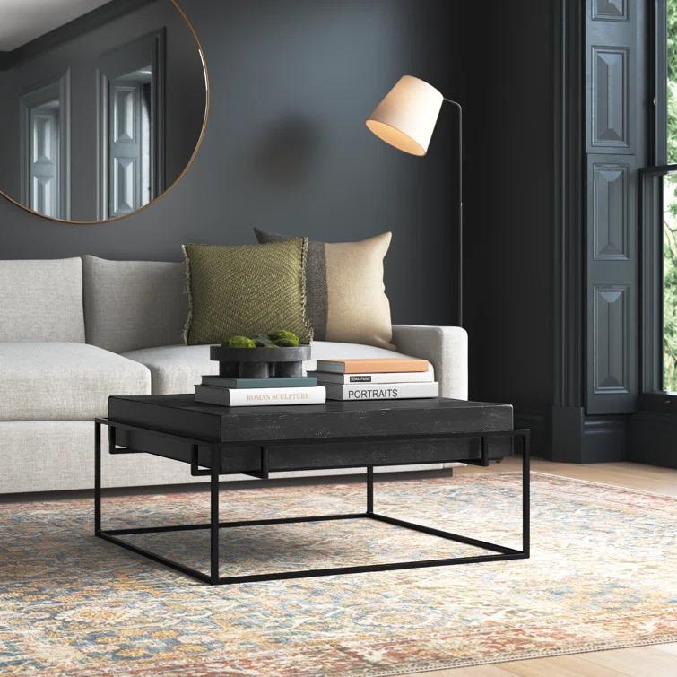 Esme Square Metal Coffee Table (35")