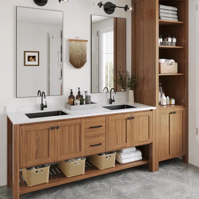 DeerValley Ursa 20" X 15.6" Rectangular Vitreous China Undermount Bathroom Sink with Overflow