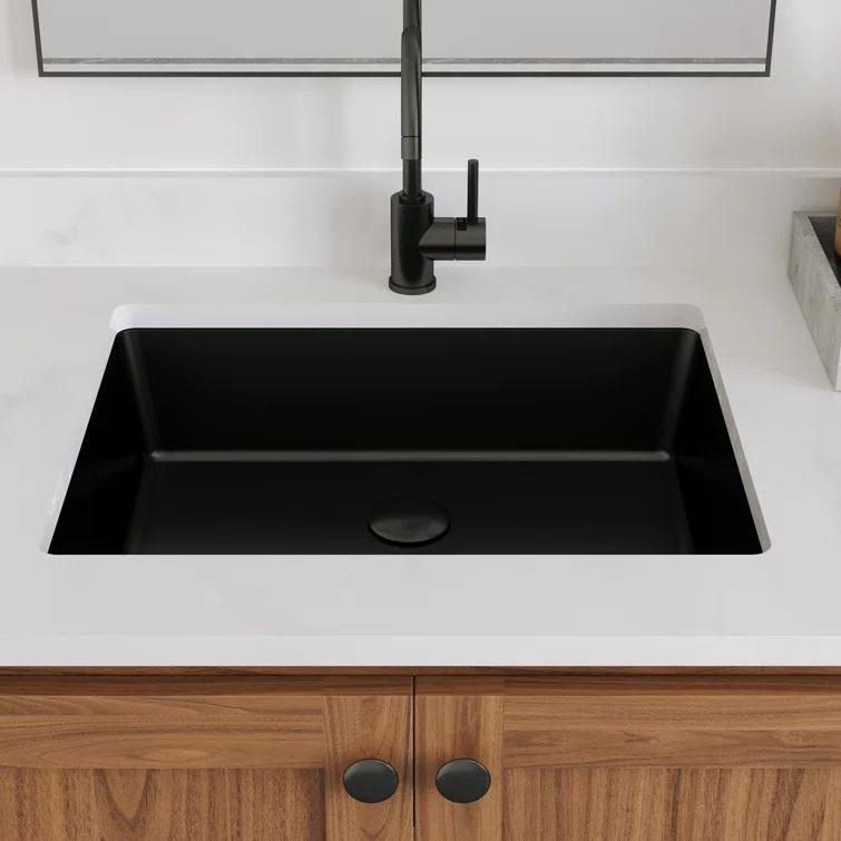 DeerValley Ursa 20" X 15.6" Rectangular Vitreous China Undermount Bathroom Sink with Overflow
