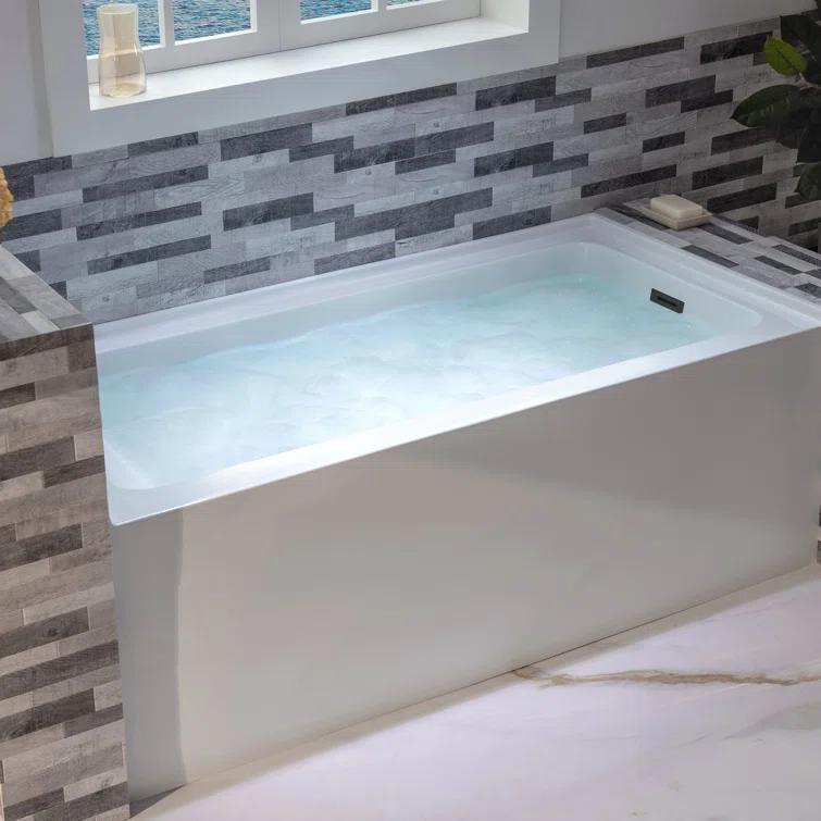 Vine 60'' x 30'' Alcove / Tile In Soaking Acrylic Bathtub