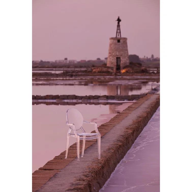 Louis Ghost Outdoor Stacking Dining Armchair