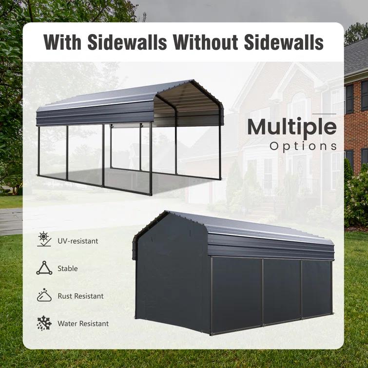 Alphamarts 10x15 Replacement Side Wall for Alphamarts Carport ( Only Side Wall )