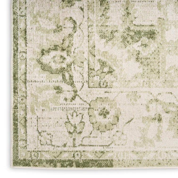 Haydel Machine Washable Area Rug in Ivory