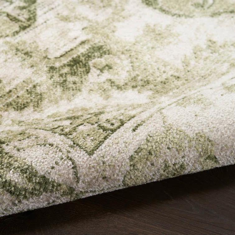 Haydel Machine Washable Area Rug in Ivory