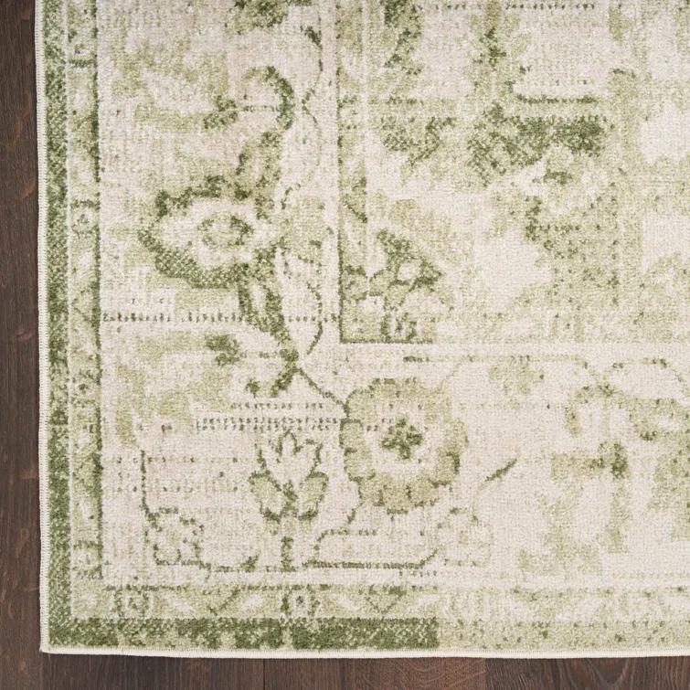 Haydel Machine Washable Area Rug in Ivory