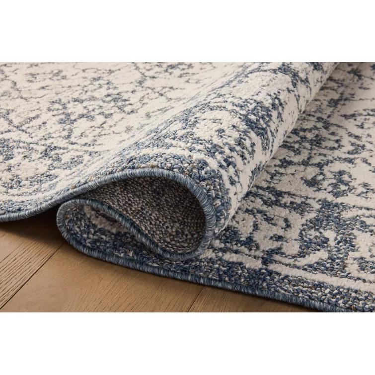 Magnolia Home by Joanna Gaines Gigi Ivory / Blue Area Rug