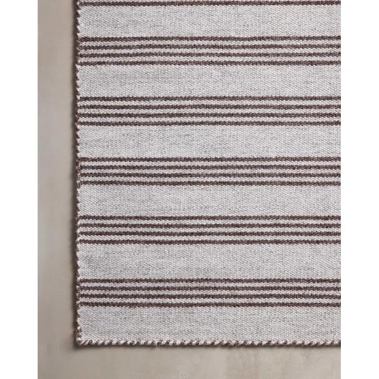 Magnolia Home by Joanna Gaines x Loloi Indoor / Outdoor Charlie Silver / Bark Area Rug