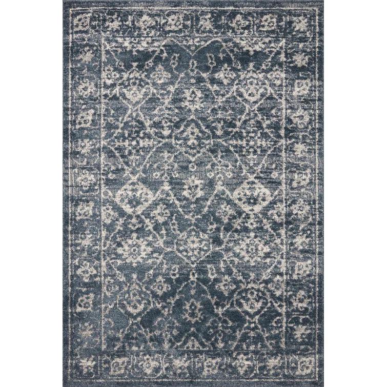 Magnolia Home by Joanna Gaines x Loloi Gigi Navy / Stone Area Rug