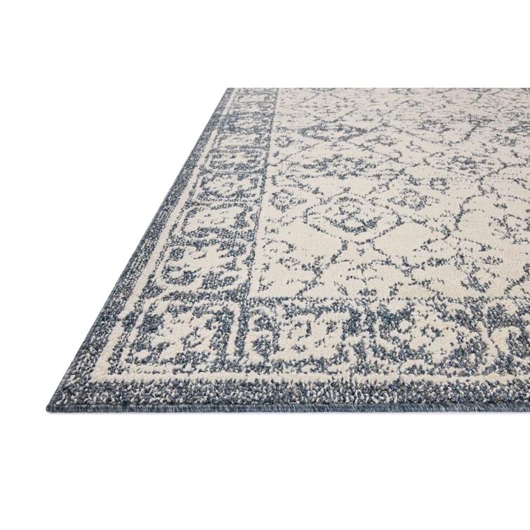 Magnolia Home by Joanna Gaines Gigi Ivory / Blue Area Rug
