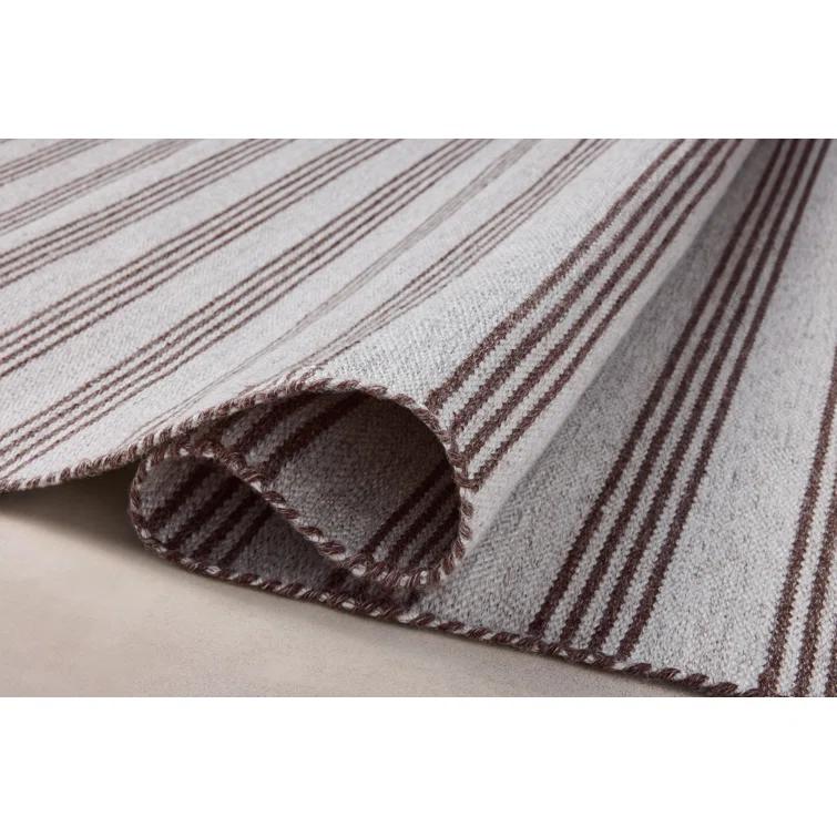 Magnolia Home by Joanna Gaines x Loloi Indoor / Outdoor Charlie Silver / Bark Area Rug