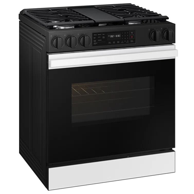 Samsung Bespoke Smart Slide-In Gas Range 6.0 cu. ft. with Air Fry and Precision Knobs