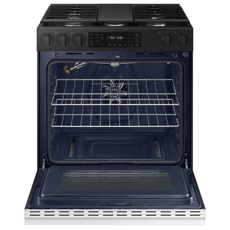 Samsung Bespoke Smart Slide-In Gas Range 6.0 cu. ft. with Air Fry and Precision Knobs