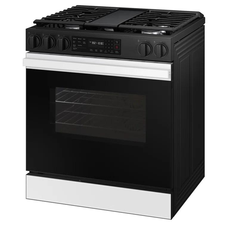Samsung Bespoke Smart Slide-In Gas Range 6.0 cu. ft. with Air Fry and Precision Knobs