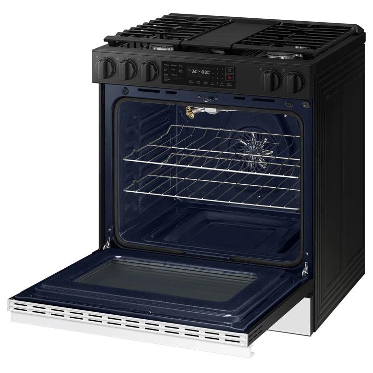 Samsung Bespoke Smart Slide-In Gas Range 6.0 cu. ft. with Air Fry and Precision Knobs