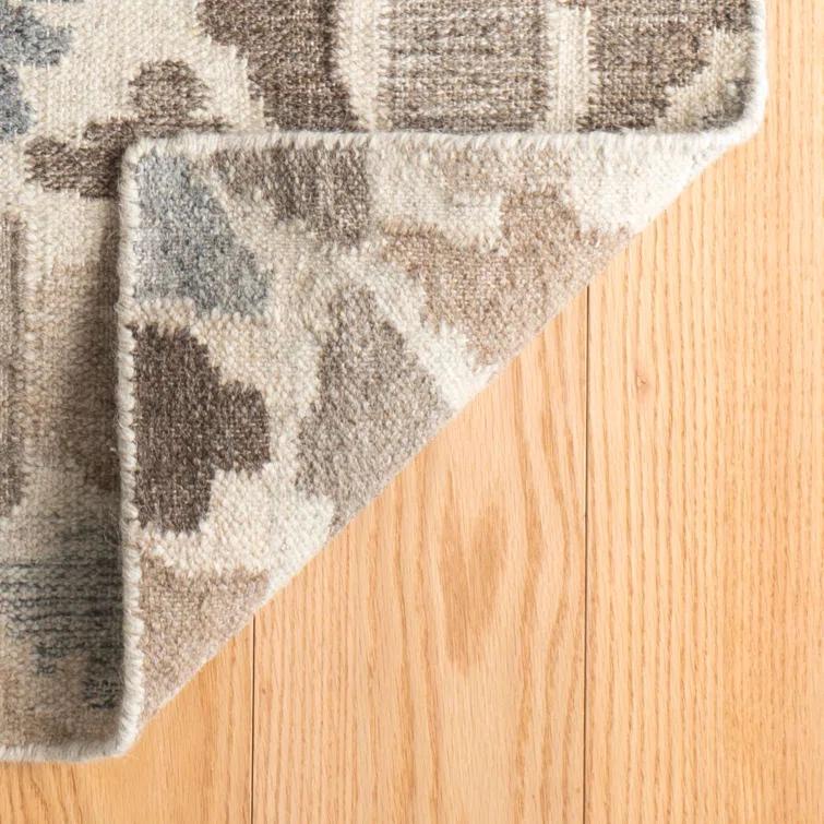 Dash and Albert Rugs Rufus Kit Kemp x Annie Selke Rufus Stone Kilim Natural Handwoven Wool Rug