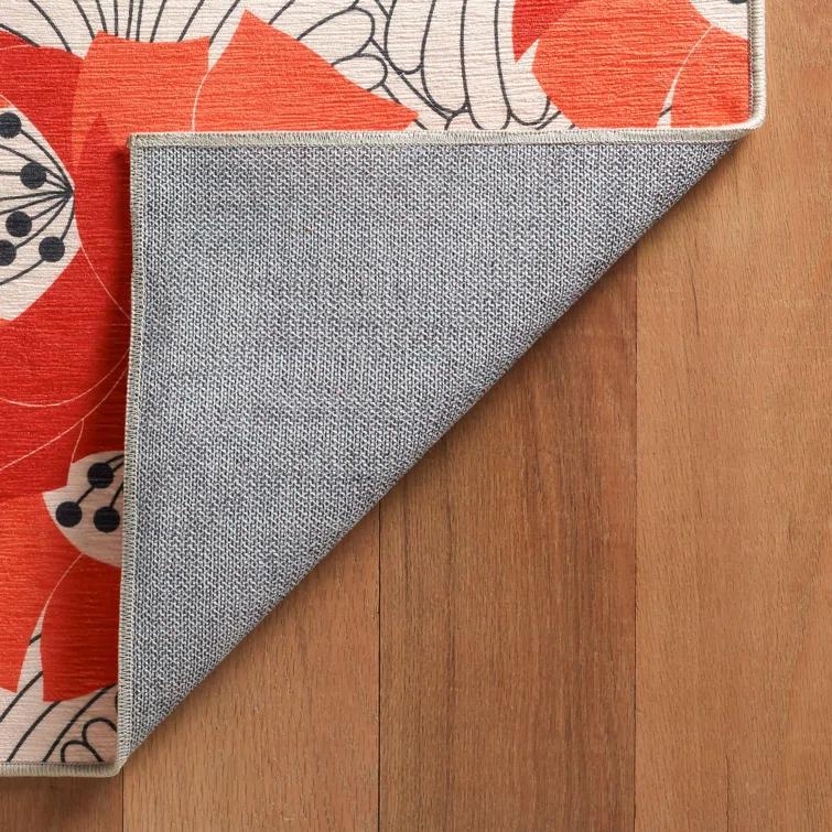 Annie Selke - Dash & Albert Japanese Poppy Multi Machine Washable Rug, 8x10, Multi