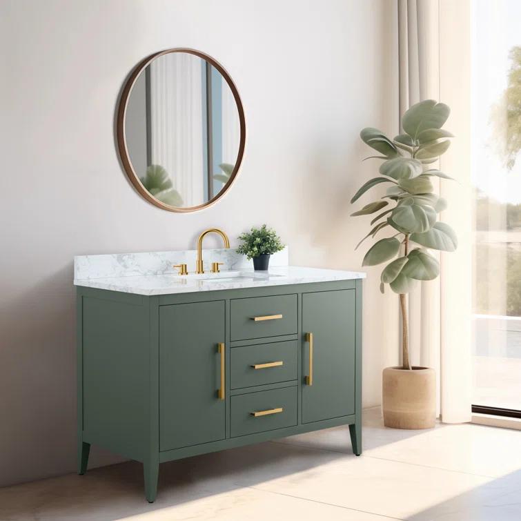48'' Single Bathroom Vanity with Engineered Marble Top