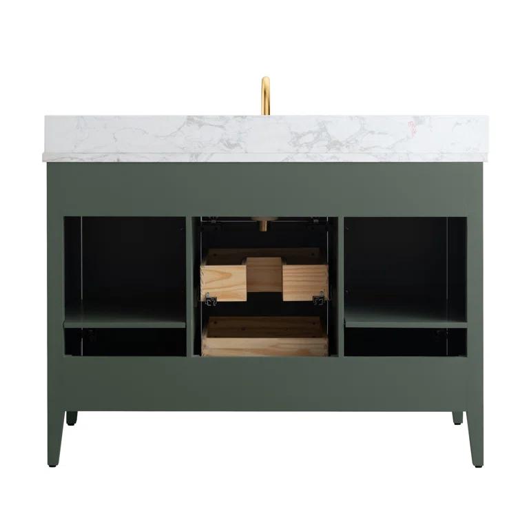 48'' Single Bathroom Vanity with Engineered Marble Top