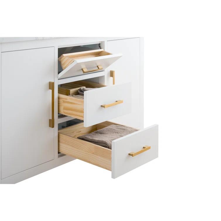 48'' Single Bathroom Vanity with Engineered Marble Top