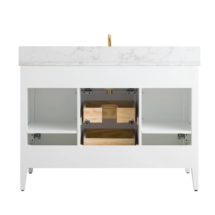 48'' Single Bathroom Vanity with Engineered Marble Top