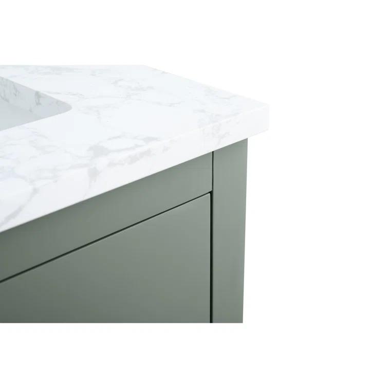 60'' Single Bathroom Vanity with Engineered Marble Top