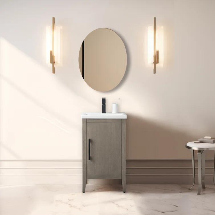 20'' Single Bathroom Vanity with Ceramic Top