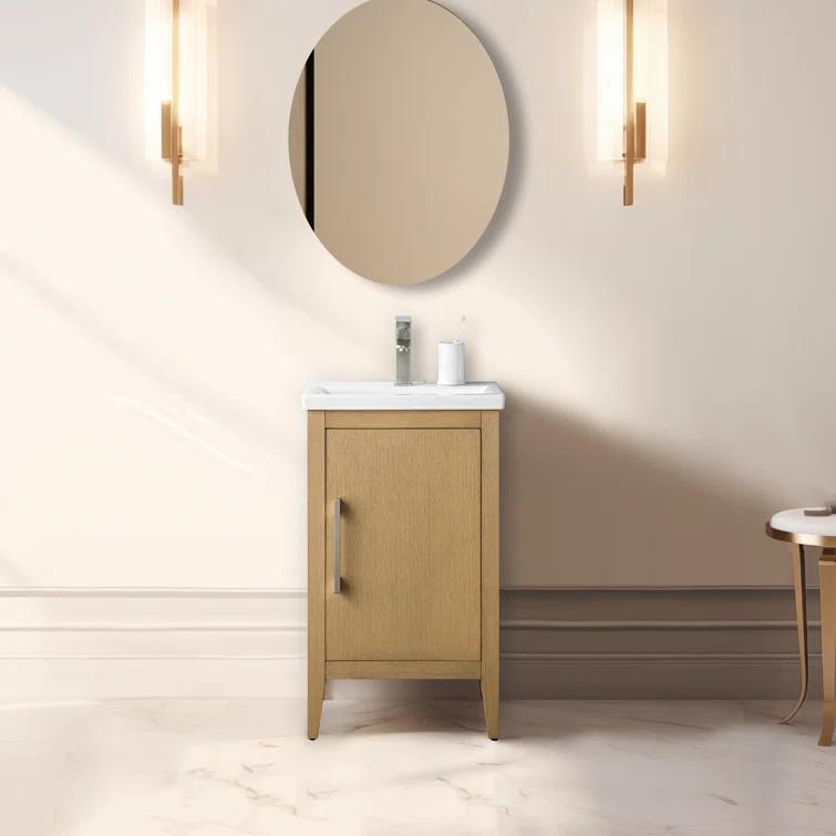 20'' Single Bathroom Vanity with Ceramic Top